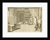 Illustration of a draperÕs shop by Daniel Chodowiecki