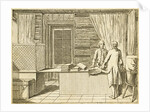 Illustration of a draperÕs shop by Daniel Chodowiecki