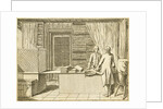 Illustration of a draperÕs shop by Daniel Chodowiecki