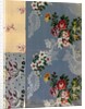 Textil design with a floral pattern by Anonymous