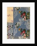Textil design with a floral pattern by Anonymous