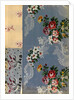 Textil design with a floral pattern by Anonymous