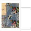 Textil design with a floral pattern by Anonymous