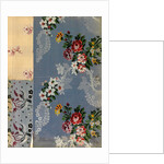 Textil design with a floral pattern by Anonymous