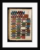 Small squares of samples of dress silk by Unknown