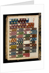 Small squares of samples of dress silk by Unknown