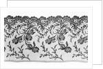 Lace with design of irises by Anonymous