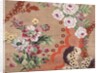 Draft for a woven silk with feathers, flowers, and lace meanders by Anonymous
