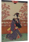 Picnic under cherry tree by Ando Hiroshige