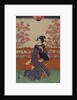 Picnic under cherry tree by Ando Hiroshige