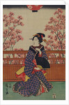 Picnic under cherry tree by Ando Hiroshige