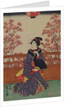 Picnic under cherry tree by Ando Hiroshige
