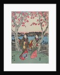 Women Travelling on the Beach of Futami by Ando Hiroshige
