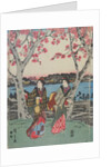 Women Travelling on the Beach of Futami by Ando Hiroshige