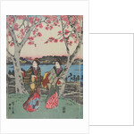 Women Travelling on the Beach of Futami by Ando Hiroshige