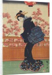 Picnic under cherry tree by Ando Hiroshige