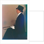 Woman in top hat sitting by Curtis Moffat