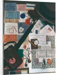 Arrangement of hat, umbrella, binoculars case and various tickets by Curtis Moffat