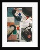 Arrangement of hat, umbrella, binoculars case and various tickets by Curtis Moffat