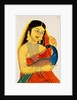 Courtesan holding a peacock by Anonymous