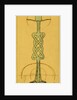 Design for an iron candlestick by Nelson Ethelred Dawson