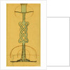 Design for an iron candlestick by Nelson Ethelred Dawson
