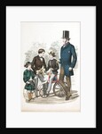 Suits for three boys and a man from the Gazette of Fashion by Unknown