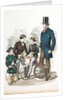 Suits for three boys and a man from the Gazette of Fashion by Unknown