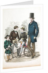 Suits for three boys and a man from the Gazette of Fashion by Unknown