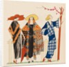 Fashion plate depicting oriental-inspired garments by Anonymous