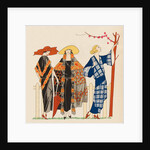 Fashion plate depicting oriental-inspired garments by Anonymous