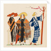Fashion plate depicting oriental-inspired garments by Anonymous