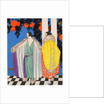 Fashion plate depicting two mantles by Anonymous