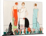 Fashion plate depicting evening dresses by Anonymous
