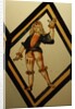 The Betley Window stained glass panel, detail of a dancer by Stuart Cox