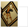 The Betley Window stained glass panel, detail of a dancer by Stuart Cox
