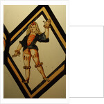 The Betley Window stained glass panel, detail of a dancer by Stuart Cox