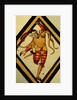 The Betley Window stained glass panel, detail of a court jester by Stuart Cox