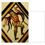 The Betley Window stained glass panel, detail of a court jester by Stuart Cox