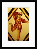 The Betley Window stained glass panel, detail of a dancer by Stuart Cox