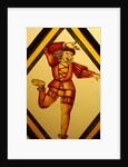 The Betley Window stained glass panel, detail of a dancer by Stuart Cox