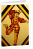 The Betley Window stained glass panel, detail of a dancer by Stuart Cox