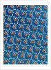 Woven silk dress fabric with fruits and flowers by Anonymous