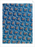 Woven silk dress fabric with fruits and flowers by Anonymous