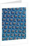 Woven silk dress fabric with fruits and flowers by Anonymous