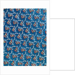 Woven silk dress fabric with fruits and flowers by Anonymous