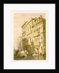 The Palzzo Contarini Fasan On The Grand Canal by Samuel Prout