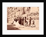 Wailing Place of The Jews Outside The Temple Walls at Jerusalem by Unknown
