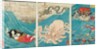 The Sea-wife carrying off the jewel from the Dragon-King's Palace by Utagawa Kuniyoshi