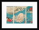 The Sea-wife carrying off the jewel from the Dragon-King's Palace by Utagawa Kuniyoshi